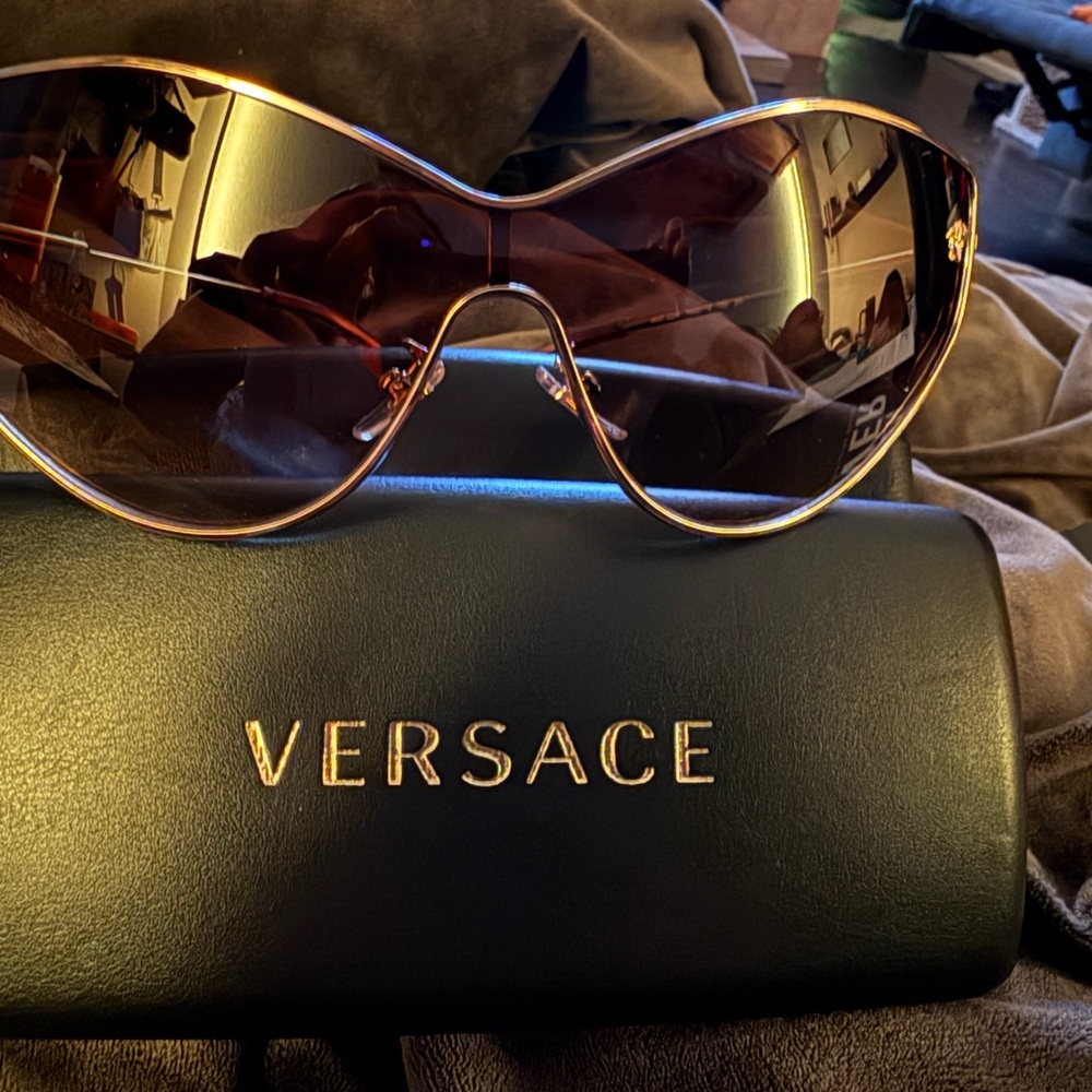 Versace Sunglasses with Gold Frame
